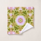 抽象芸術万華鏡のように千変万化するパターン丸 バスタオルセット (ウォッシュタオル)