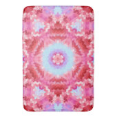 抽象芸術万華鏡のように千変万化するパターン丸 バスマット (正面縦)