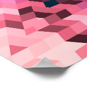 抽象芸術万華鏡のように千変万化するパターン丸 ポスター (角)