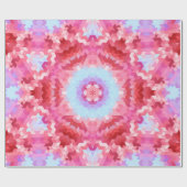 抽象芸術万華鏡のように千変万化するパターン丸 ラッピングペーパー (フラット)