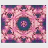 抽象芸術万華鏡のように千変万化するパターン丸 ラッピングペーパー (フラット)