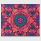 抽象芸術万華鏡のように千変万化するパターン丸 ラッピングペーパー (フラット)