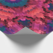 抽象芸術万華鏡のように千変万化するパターン丸 ラッピングペーパー (角)