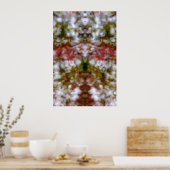 抽象芸術万華鏡のように千変万化するパターン姿 ポスター (キッチン)