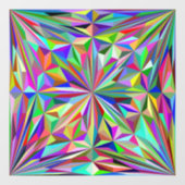 抽象芸術万華鏡のように千変万化するパターン ウィンドウサイン (シート)