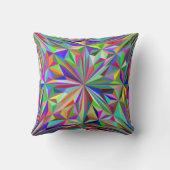 抽象芸術万華鏡のように千変万化するパターン クッション (裏面)