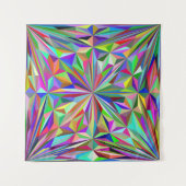 抽象芸術万華鏡のように千変万化するパターン タペストリー (正面)