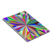 抽象芸術万華鏡のように千変万化するパターン ノートブック (右側)