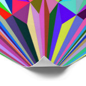 抽象芸術万華鏡のように千変万化するパターン ポスター (角)