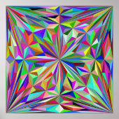 抽象芸術万華鏡のように千変万化するパターン ポスター (正面)