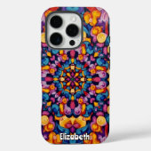 抽象芸術万華鏡模様（鮮明な対称性） Case-Mate iPhoneケース (裏面)