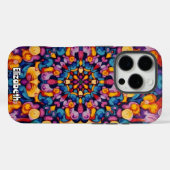 抽象芸術万華鏡模様（鮮明な対称性） Case-Mate iPhoneケース (裏面 (横))