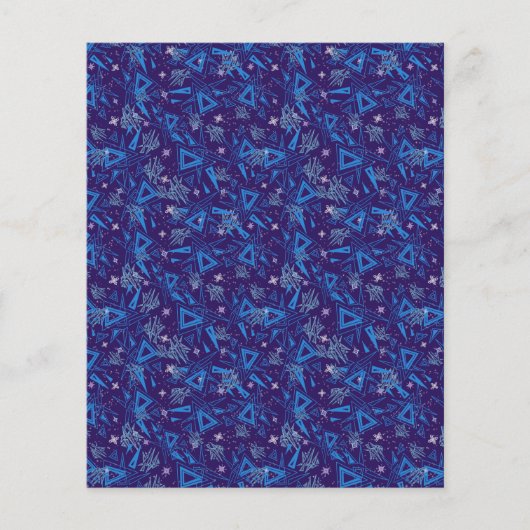 抽象芸術三角ブルーアクアアイスクリスタルスクラップブック (正面)