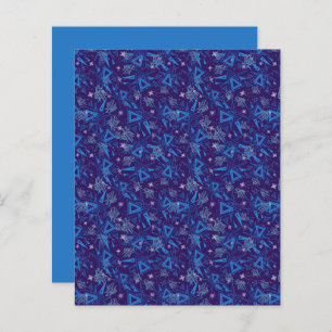 抽象芸術三角ブルーアクアアイスクリスタルスクラップブック