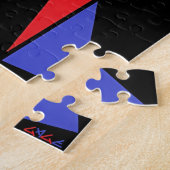 抽象芸術三角形の三位一体Ken Gage Art ジグソーパズル (側面)