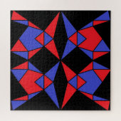 抽象芸術三角形の三位一体Ken Gage Art ジグソーパズル (横)