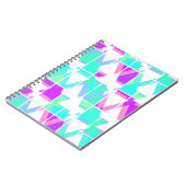 抽象芸術三角形の幾何モダンパターン ノートブック (左側)