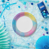 抽象芸術三角形の背景 ペーパープレート (パーティー)