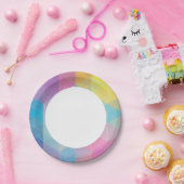 抽象芸術三角形の背景 ペーパープレート (パーティー)