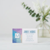 抽象芸術三角形の背景 名刺 (スタンド正面)