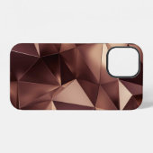 抽象芸術三角形の背景。 iPhoneケース (裏面横)