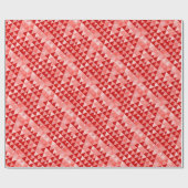 抽象芸術三角形の赤い三角形パターン ラッピングペーパー (フラット)