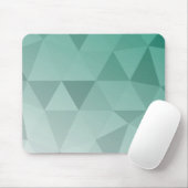 抽象芸術三角形シームレスパターン – 緑 マウスパッド (マウス)
