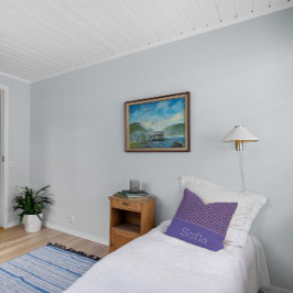 抽象芸術三角形パターン名ラベンダー クッション