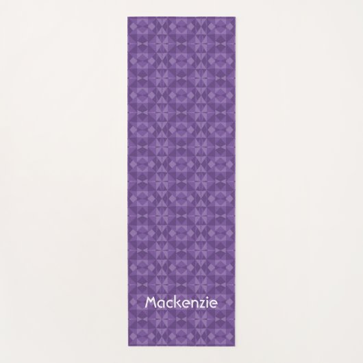 抽象芸術三角形パターン ヨガマット (正面)