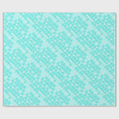 抽象芸術三角形ミント三角形パターン ラッピングペーパー (フラット)