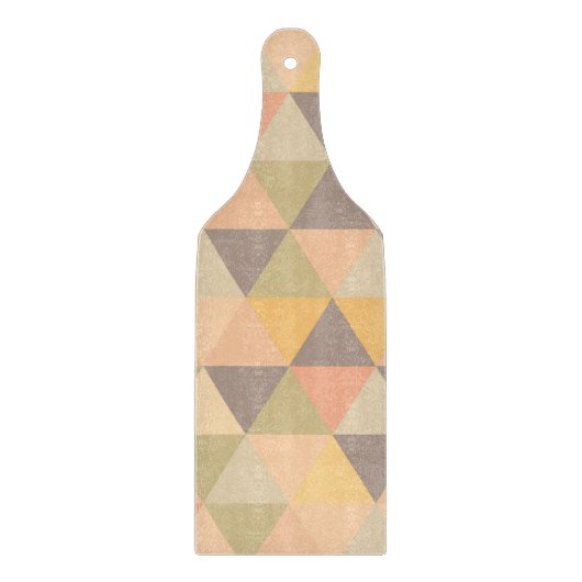 抽象芸術三角形モダンフェードジオメトリパターン カッティングボード (正面)