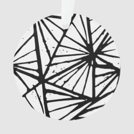 抽象芸術三角形リノプリントアクリルオーナメント オーナメント