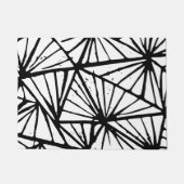 抽象芸術三角形リノプリントドアマット ドアマット (正面)