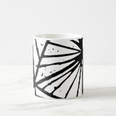 抽象芸術三角形リノプリントマグ モーフィングマグカップ (中央)