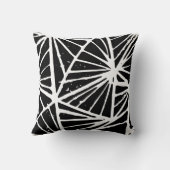 抽象芸術三角形リノプリント装飾用クッション クッション (裏面)
