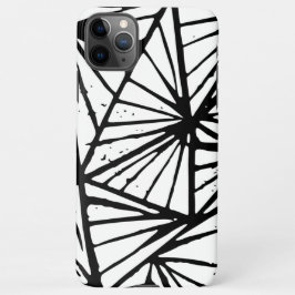 抽象芸術三角形リノプリント電話ケース iPhone 11Pro MAXケース