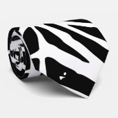 抽象芸術三角形リノプリント ネクタイ (ロール)