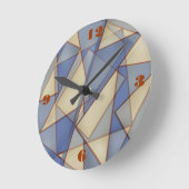 抽象芸術三角形壁時計 ラウンド壁時計 (傾斜)