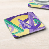 抽象芸術三角形 コースター (左側)