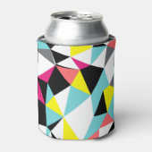 抽象芸術三角形：ジオメトリ背景 缶クーラー (缶正面)