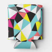 抽象芸術三角形：ジオメトリ背景 缶クーラー (裏面)