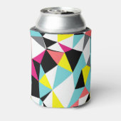 抽象芸術三角形：ジオメトリ背景 缶クーラー (缶裏面)