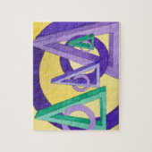 抽象芸術三角形 ジグソーパズル (縦)