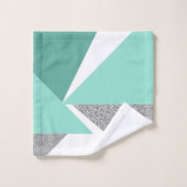 抽象芸術三角形 バスタオルセット (ウォッシュタオル)