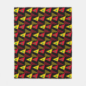 抽象芸術三角形 フリースブランケット (正面)