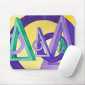 抽象芸術三角形 マウスパッド (マウス)