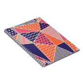 抽象芸術三角形:ヴィンテージジオメトリ背景 ノートブック (右側)