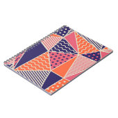 抽象芸術三角形:ヴィンテージジオメトリ背景 ノートブック (左側)