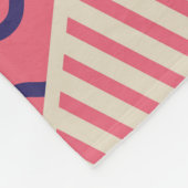 抽象芸術三角形：ヴィンテージジオメトリ背景 フリースブランケット (角)