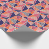 抽象芸術三角形:ヴィンテージジオメトリ背景 ラッピングペーパー (角)